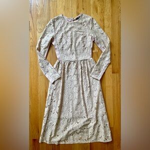 H&M Lace Long Sleeve Dress - Blush